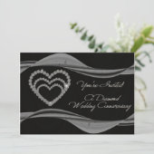 60th Wedding Jubileum Uitnodiging Kaart (Staand voorkant)