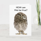 **60th** WHOOOOO DENKT DAT IK ZO OUD KAN ZIJN? Kaart (Voorkant)