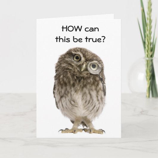 **60th** WHOOOOO DENKT DAT IK ZO OUD KAN ZIJN? Kaart (Voorkant)