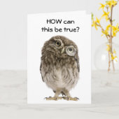 **60th** WHOOOOO DENKT DAT IK ZO OUD KAN ZIJN? Kaart (Gele Bloem)