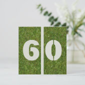 60th Yard Birthday Invitation Kaart (Staand voorkant)