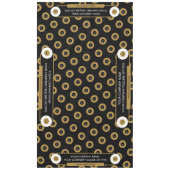 60X104 Trade Show Tafelkleed Logo Goud Wit Zwart (Voorkant)