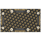 60X104 Trade Show Tafelkleed Logo Goud Wit Zwart (Voorkant (Horizontaal))