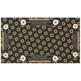 60X104 Trade Show Tafelkleed Logo Goud Wit Zwart