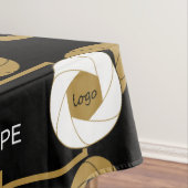 60X104 Trade Show Tafelkleed Logo Goud Wit Zwart (Voorbeeld)