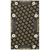 60X104 Trade Show Tafelkleed Logo Goud Wit Zwart (Voorkant)