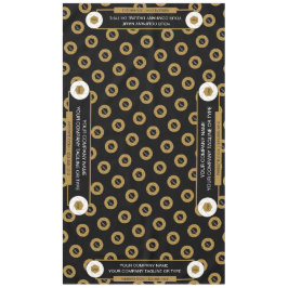 60X104 Trade Show Tafelkleed Logo Goud Wit Zwart