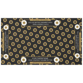 60X104 Trade Show Tafelkleed Logo Goud Wit Zwart (Voorkant (Horizontaal))