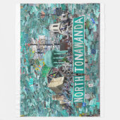 60x40 Fleece Blanket - Streets of NT (Voorkant)