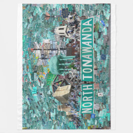 60x40 Fleece Blanket - Streets of NT Deken