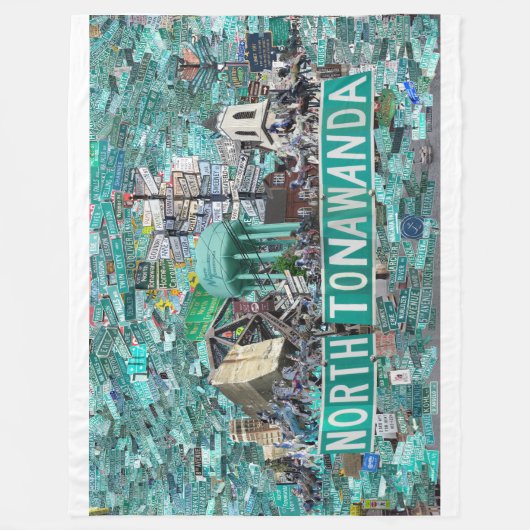 60x40 Fleece Blanket - Streets of NT Deken (Voorkant)