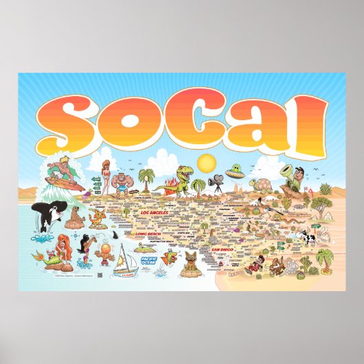 60x40 gigantisch SoCal-Poster Poster (Voorkant)