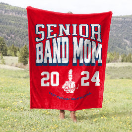 60x80 School Band Senior Mom Stadion Fleece Deken