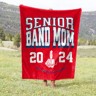 60x80 School Band Senior Mom Stadion Fleece Deken