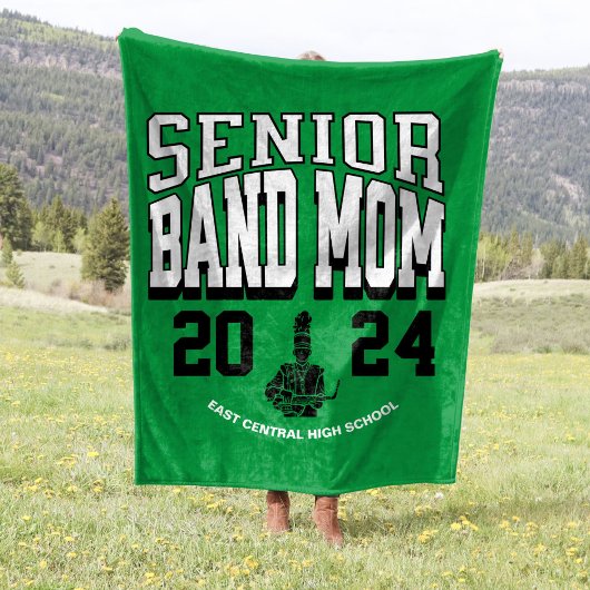 60x80 School Band Senior Mom Stadion Fleece Deken