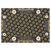 60X84 Trade Show Tafelkleed Logo Goud Wit Zwart (Voorkant (Horizontaal))