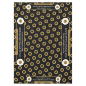 60X84 Trade Show Tafelkleed Logo Goud Wit Zwart (Voorkant)