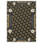 60X84 Trade Show Tafelkleed Logo Goud Wit Zwart (Voorkant)