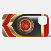 [610] Vegvisir - Viking Gold Magic Runass Case-Mate iPhone Case (Achterkant (horizontaal))