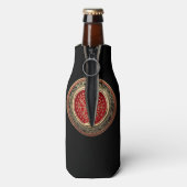 [610] Vegvisir - Viking Gold Magic Runass Flesjeskoeler (Fles Achterkant)