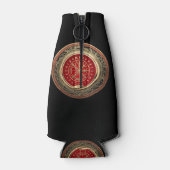 [610] Vegvisir - Viking Gold Magic Runass Flesjeskoeler (Achterkant)
