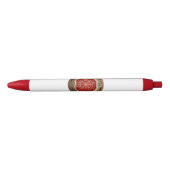 [610] Vegvisir - Viking Gold Magic Runass Zwarte Inkt Pen (Voorkant)