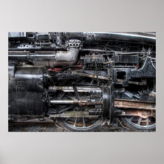 611 - NW - J Klasse - Stoom 4-6-4 - Wiel Poster (Voorkant)