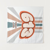 613 Torah voor Leven - Joodse Funky Retro Kunst Wandkleed (Voorkant (horizontaal))