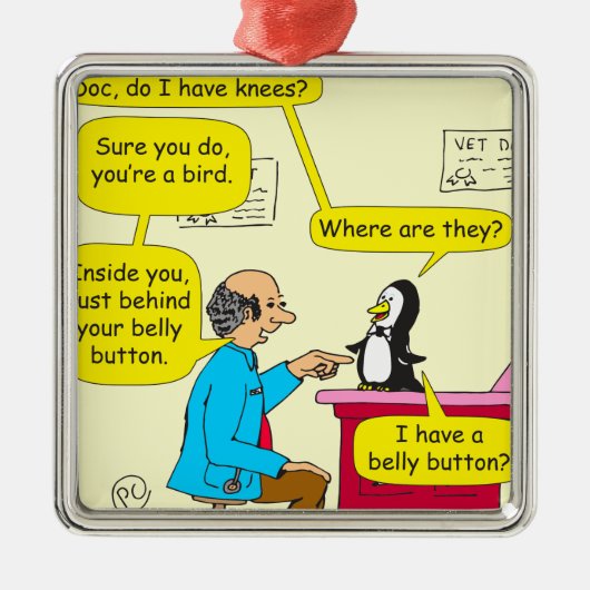 617 heb ik knieën cartoon? metalen ornament (Voorkant)