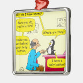 617 heb ik knieën cartoon? metalen ornament (Links)