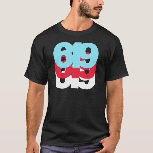 619 Gebiedscode T-shirt (Voorkant)