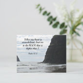 61:2 Als mijn hart overweldigd is... Briefkaart (Staand voorkant)