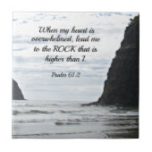 61:2 Als mijn hart overweldigd is... Tegeltje (Voorkant)