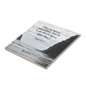 61:2 Als mijn hart overweldigd is... Tegeltje (Zijkant)