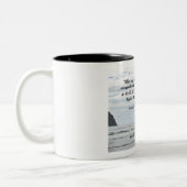 61:2 Als mijn hart overweldigd is... Tweekleurige Koffiemok (Links)