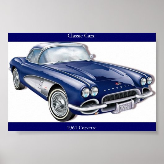61 corvette poster (Voorkant)