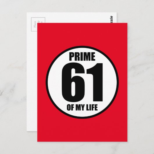 61 - De primeur van mijn leven Briefkaart (Voorkant / Achterkant)