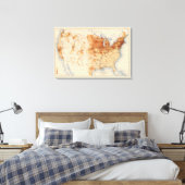 61 Dichtheid in het buitenland Canvas Afdruk (Insitu (Slaapkamer))