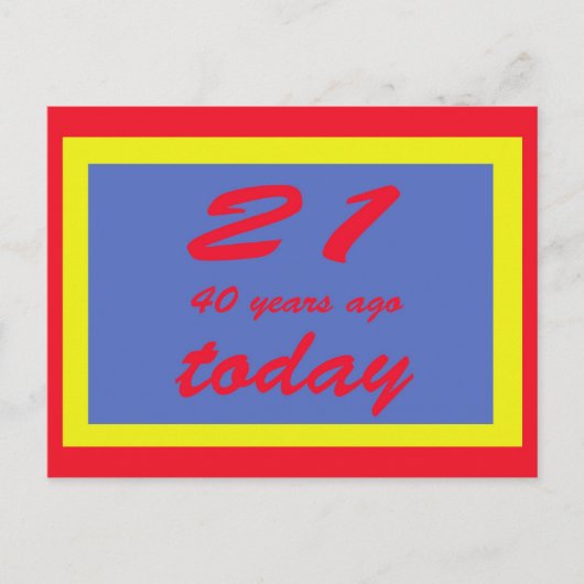 61 jaar briefkaart (Voorkant)