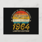 61 Jaar Oud 1964 Retro Geweldig 61e Verjaardag Cad Briefkaart (Voorkant)