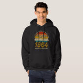 61 jaar oud 1964 Retro Geweldige 61ste verjaardags Hoodie (Voorkant volledig)
