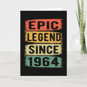 61 jaar oud Bday 1964 Epic Legend 61ste verjaardag Kaart