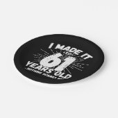 61 jaar oud sarcastisch meme grappige 61e verjaard papieren bordje (Gekanteld)