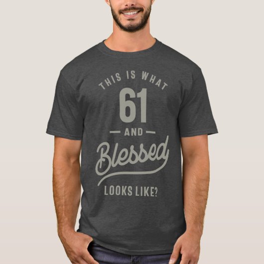 61 jaar oude bruistocht t-shirt (Voorkant)