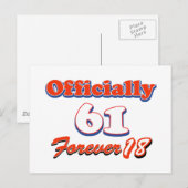 61 jaar oude design briefkaart (Voorkant / Achterkant)