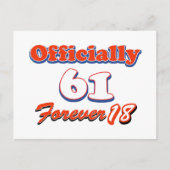 61 jaar oude design briefkaart (Voorkant)