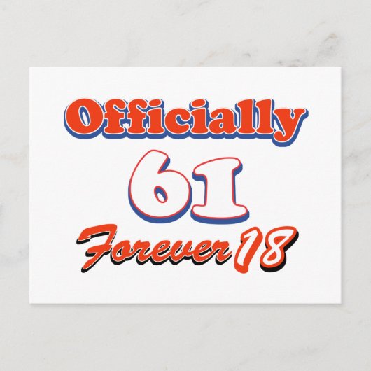 61 jaar oude design briefkaart (Voorkant)