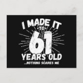 61 Jaar Oude Sarcastische Meme Leuk 61ste Verjaard Briefkaart (Voorkant)