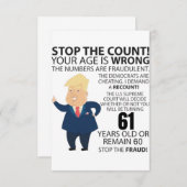 61 jaar Trump Happy Birthday Cadeau Funny (Voorkant / Achterkant)