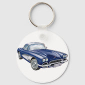 61CorvetteGlitzie Sleutelhanger (Voorkant)